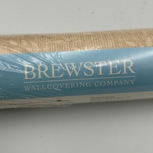 Brewster Wallcovering Beige Floral Leaf Wallpaper Pattern 269-56617 Batch 3 New